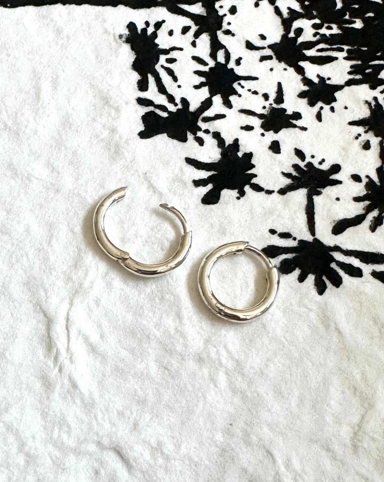 Sterling Silver Huggie Hoop Earrings
