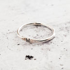 Sterling Silver Initial Stacking Ring Rings La Vie Bien Sterling Silver Initial Stacking Ring