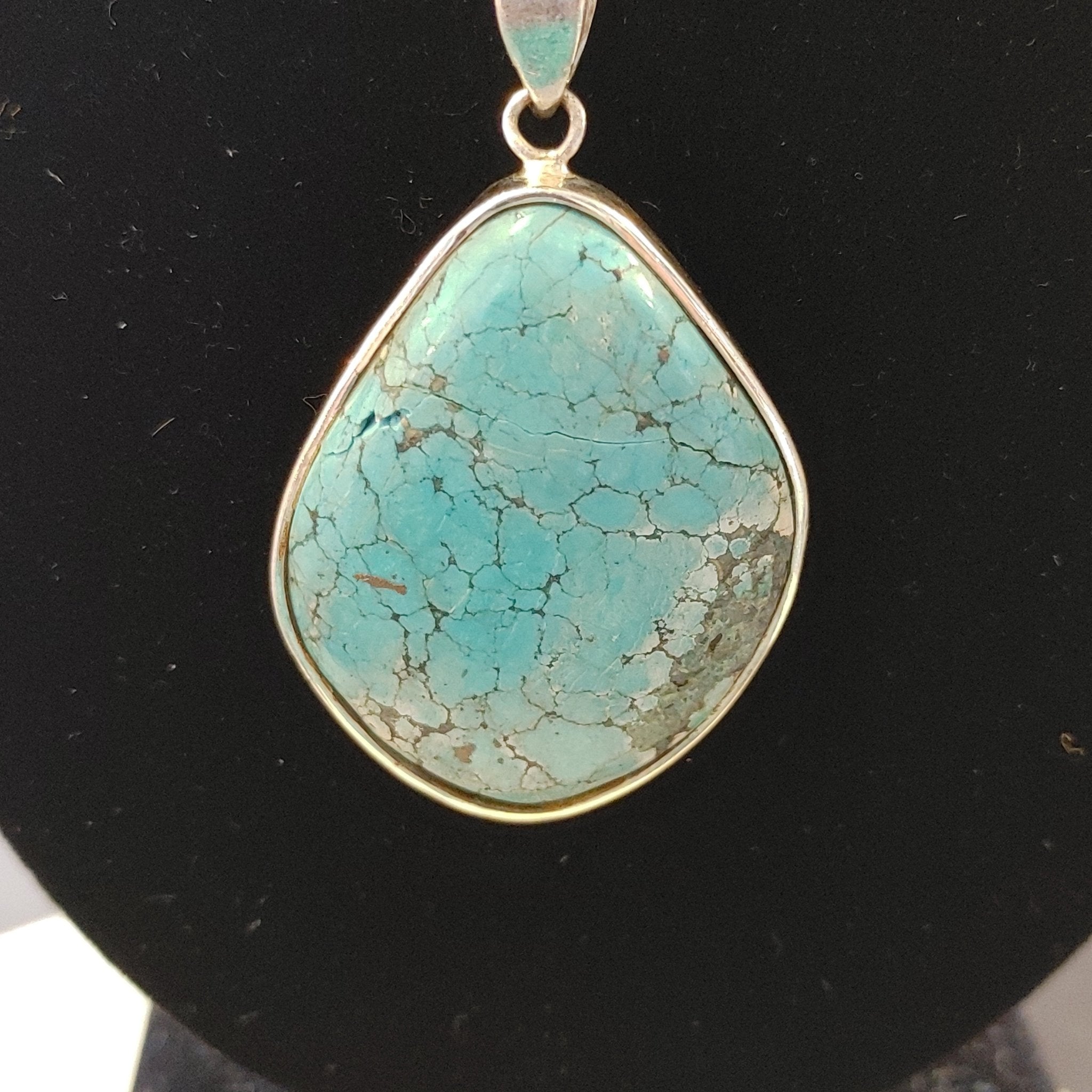 Sterling Silver Large Turquoise Egg Pendant – Coastal Statement Jewelry Jewelry La Vie Bien Sterling Silver Large Turquoise Egg Pendant – Coastal Statement Jewelry