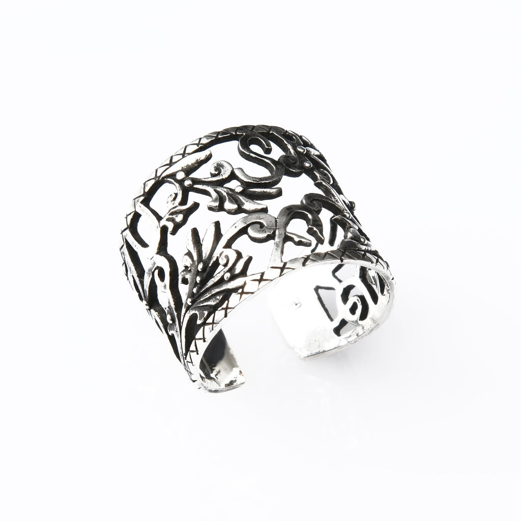 Sterling Silver Letters Ring rings La Vie Bien Sterling Silver Letters Ring