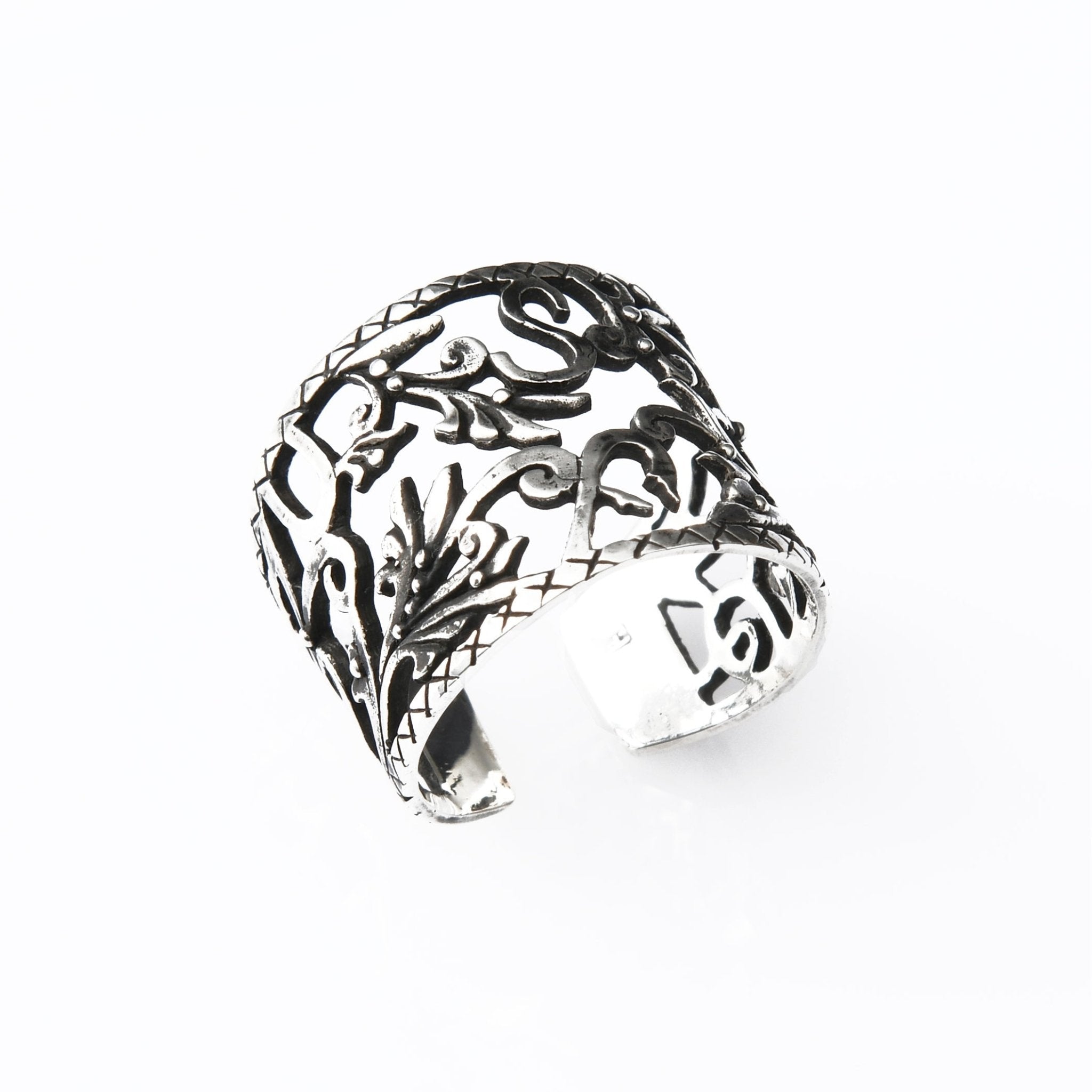 Sterling Silver Letters Ring rings La Vie Bien Sterling Silver Letters Ring