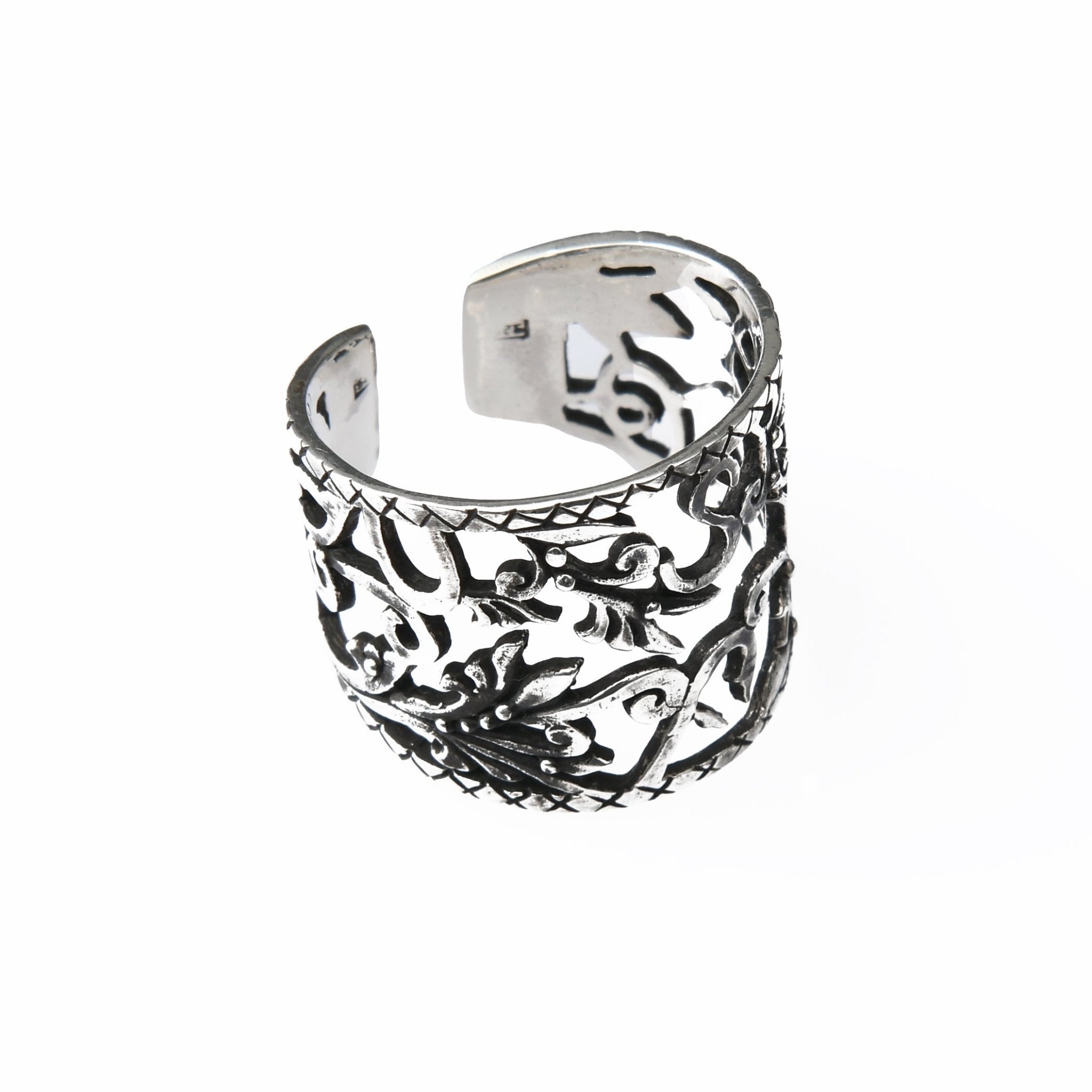 Sterling Silver Letters Ring rings La Vie Bien Sterling Silver Letters Ring