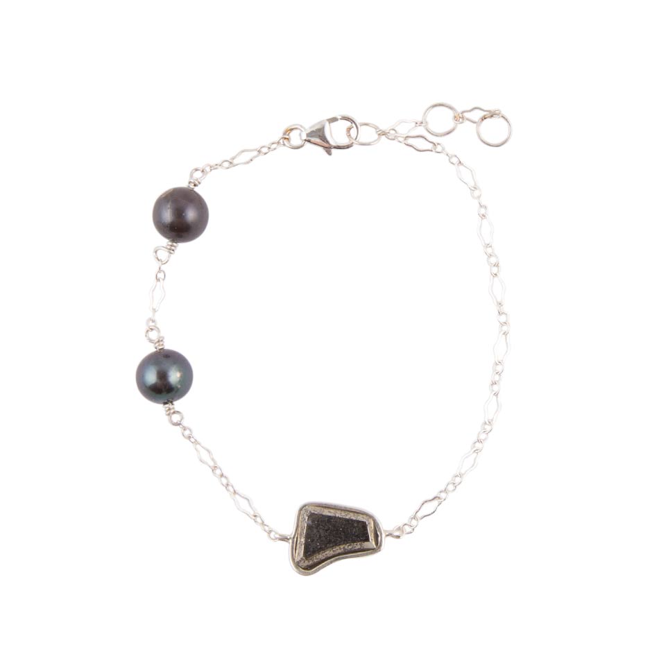 Sterling Silver Purple Tahitian Pearl Bracelet Bracelets La Vie Bien Sterling Silver Purple Tahitian Pearl Bracelet