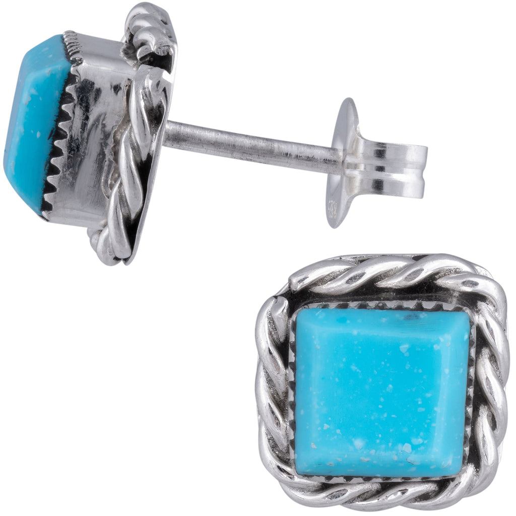 Sterling Zuni Twisted Post Earrings Earrings - Fine La Vie Bien Sterling Zuni Twisted Post Earrings
