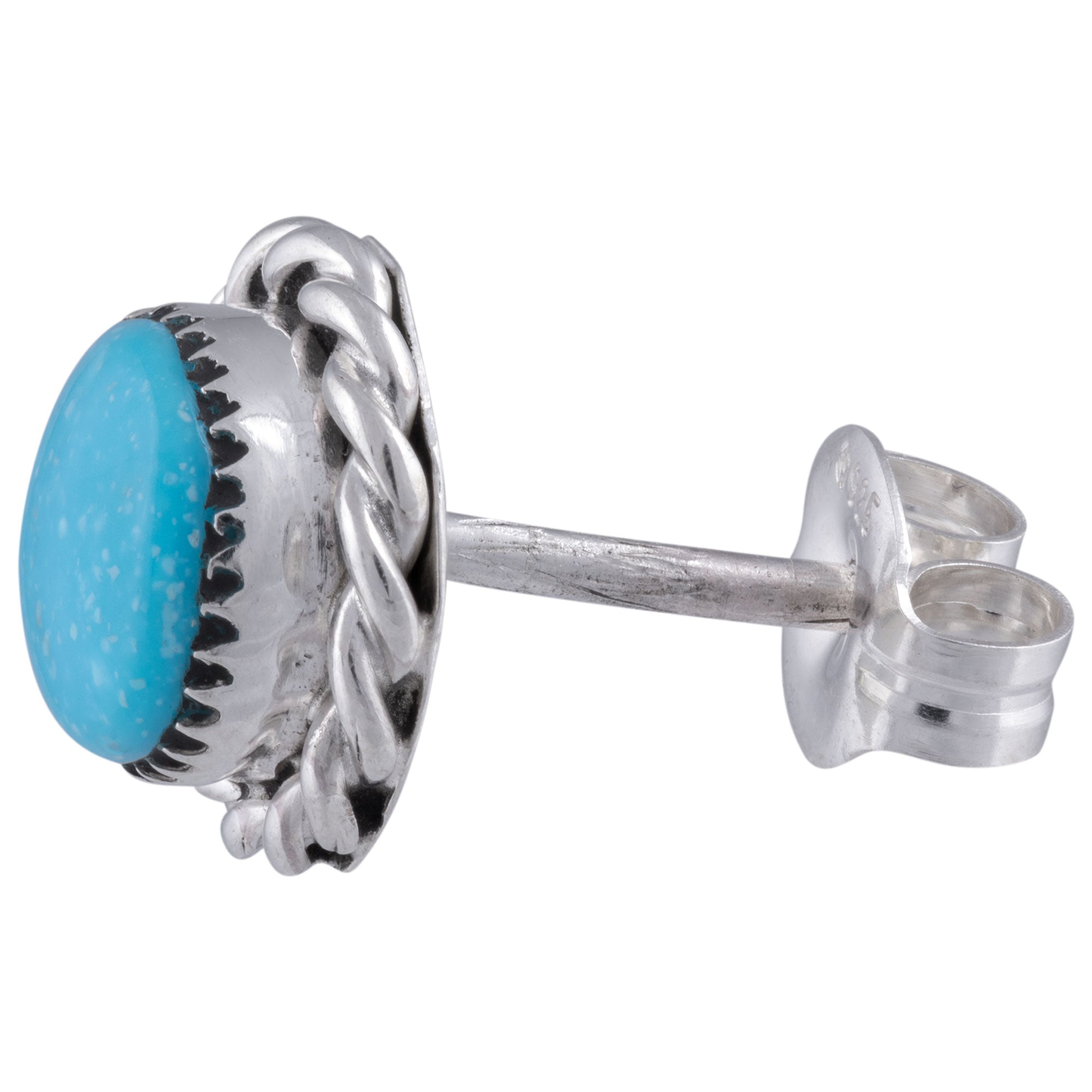 Sterling Zuni Twisted Post Earrings Earrings - Fine La Vie Bien Sterling Zuni Twisted Post Earrings
