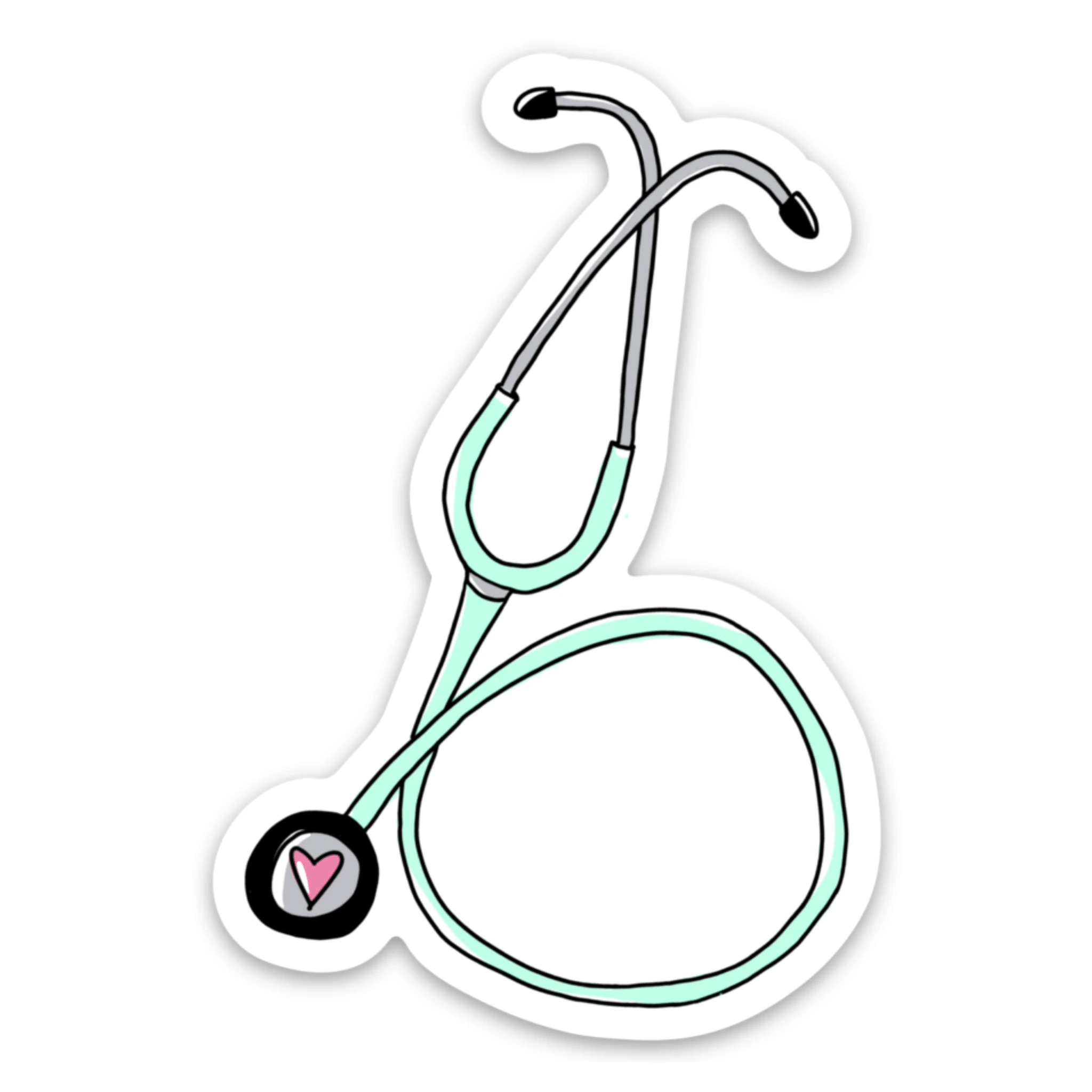 Stethoscope Doctor Love Vinyl Sticker by Five Dot Post