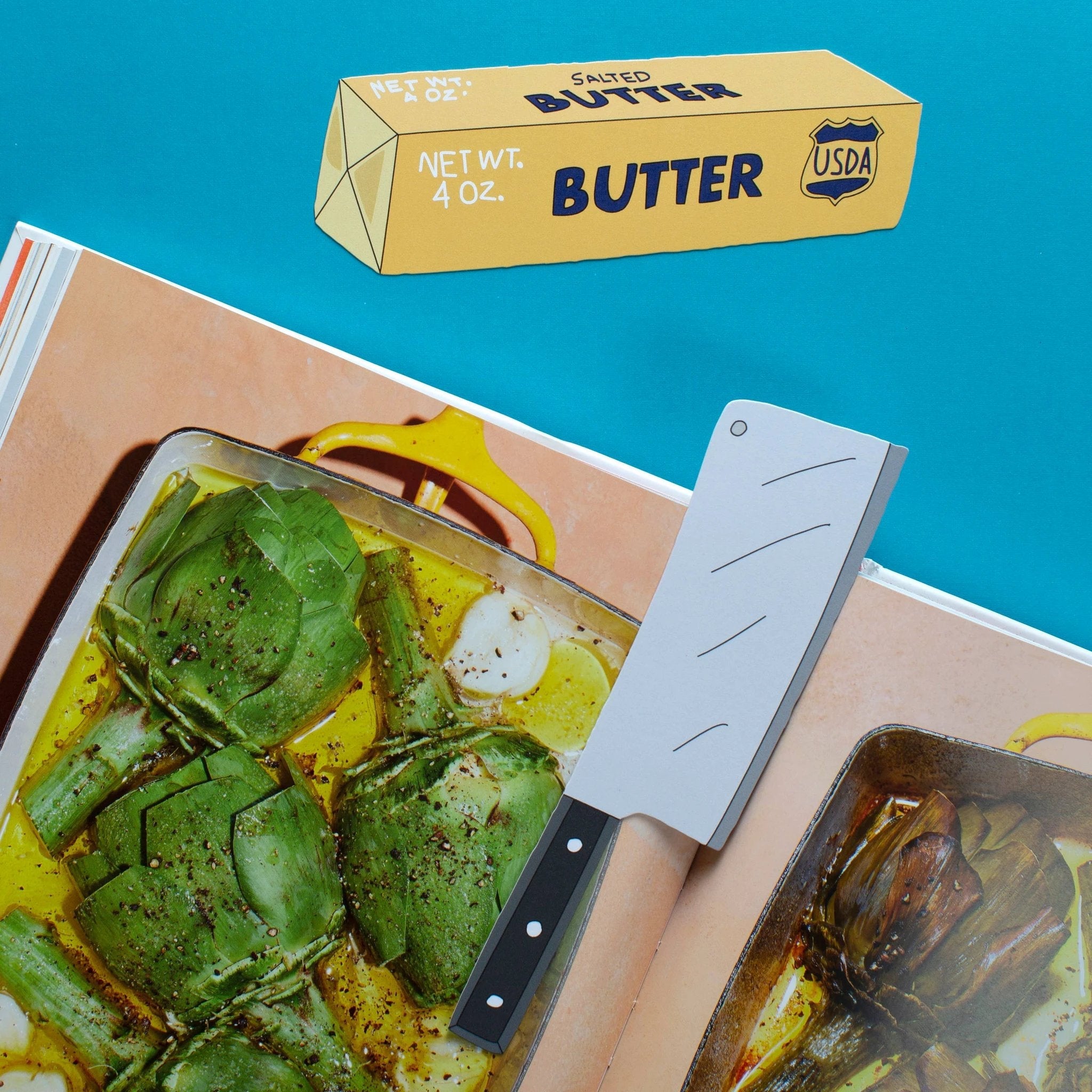 Stick of Butter Bookmark (it's die cut!) by Tia Chucha's Centro Cultural & Bookstore