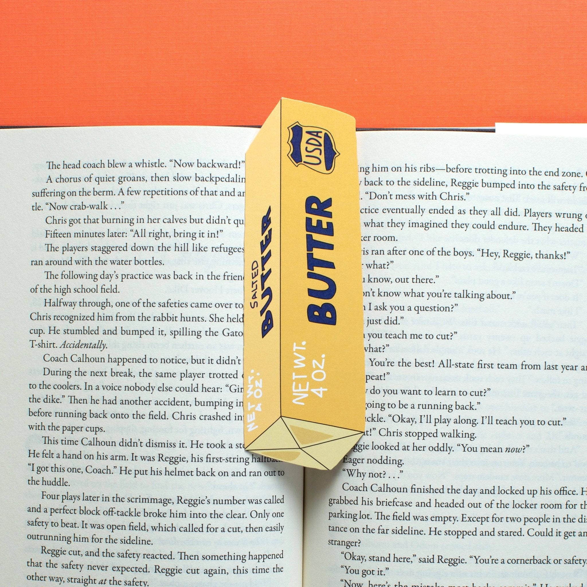Stick of Butter Bookmark (it's die cut!) by Tia Chucha's Centro Cultural & Bookstore