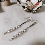 Sticks and Stones - Pearl Stick Earrings by Derive Jewelry