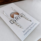 Sticks and Stones - Pearl Stick Earrings by Derive Jewelry