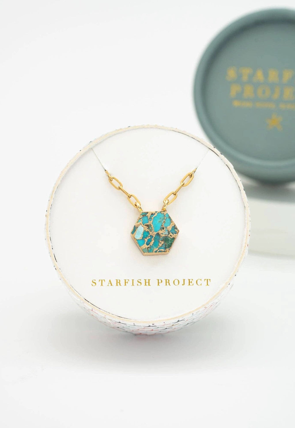 Still Waters Turquoise Necklace by Ethical Trade Co