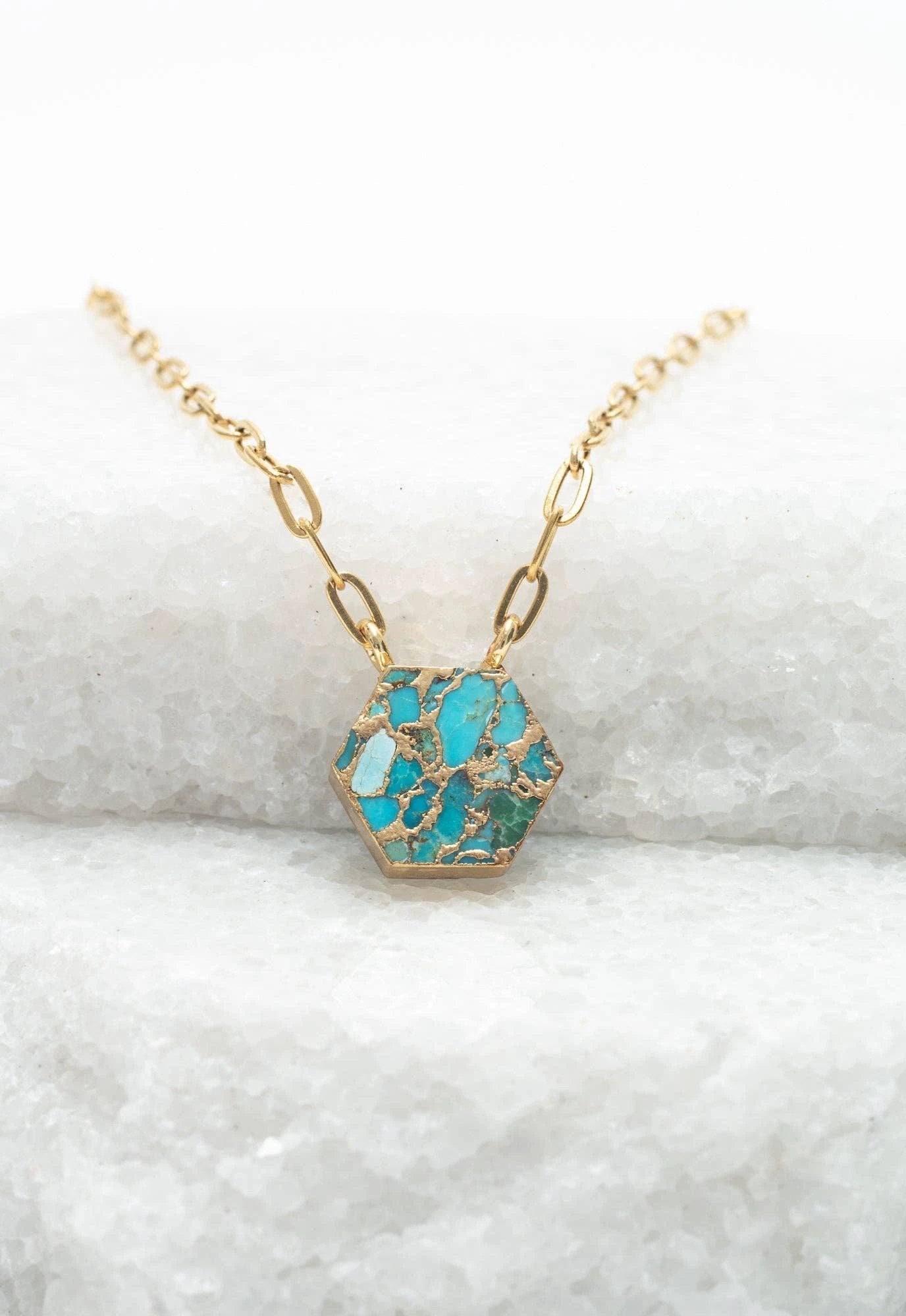 Still Waters Turquoise Necklace by Ethical Trade Co