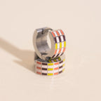 Stitched Super Chunky Huggie Hoop Earrings by Oh Clementine