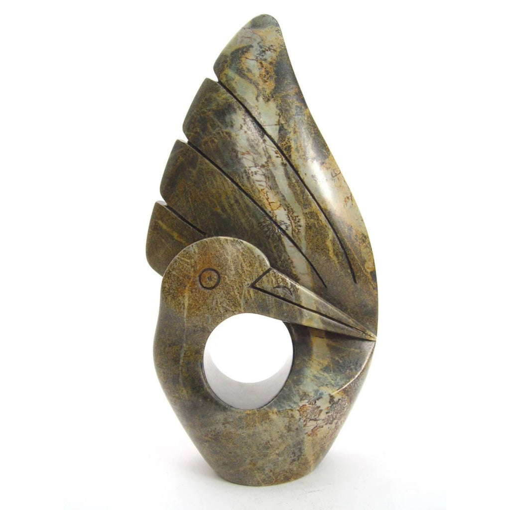 Stone Bird with Wings Up La Vie Bien Stone Bird with Wings Up