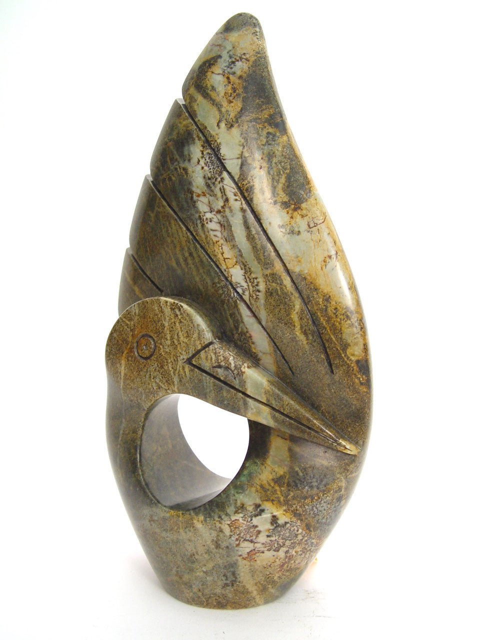 Stone Bird with Wings Up La Vie Bien Stone Bird with Wings Up