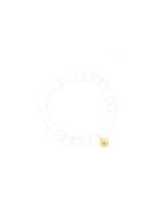 Stone Elastic Bracelet - White Agate