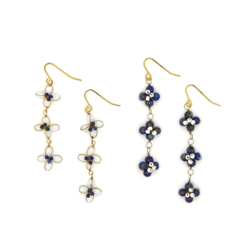 Stone Flower Earrings