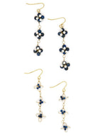 Stone Flower Earrings