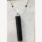 Stone Inlay Bar Necklace Necklaces La Vie Bien Stone Inlay Bar Necklace
