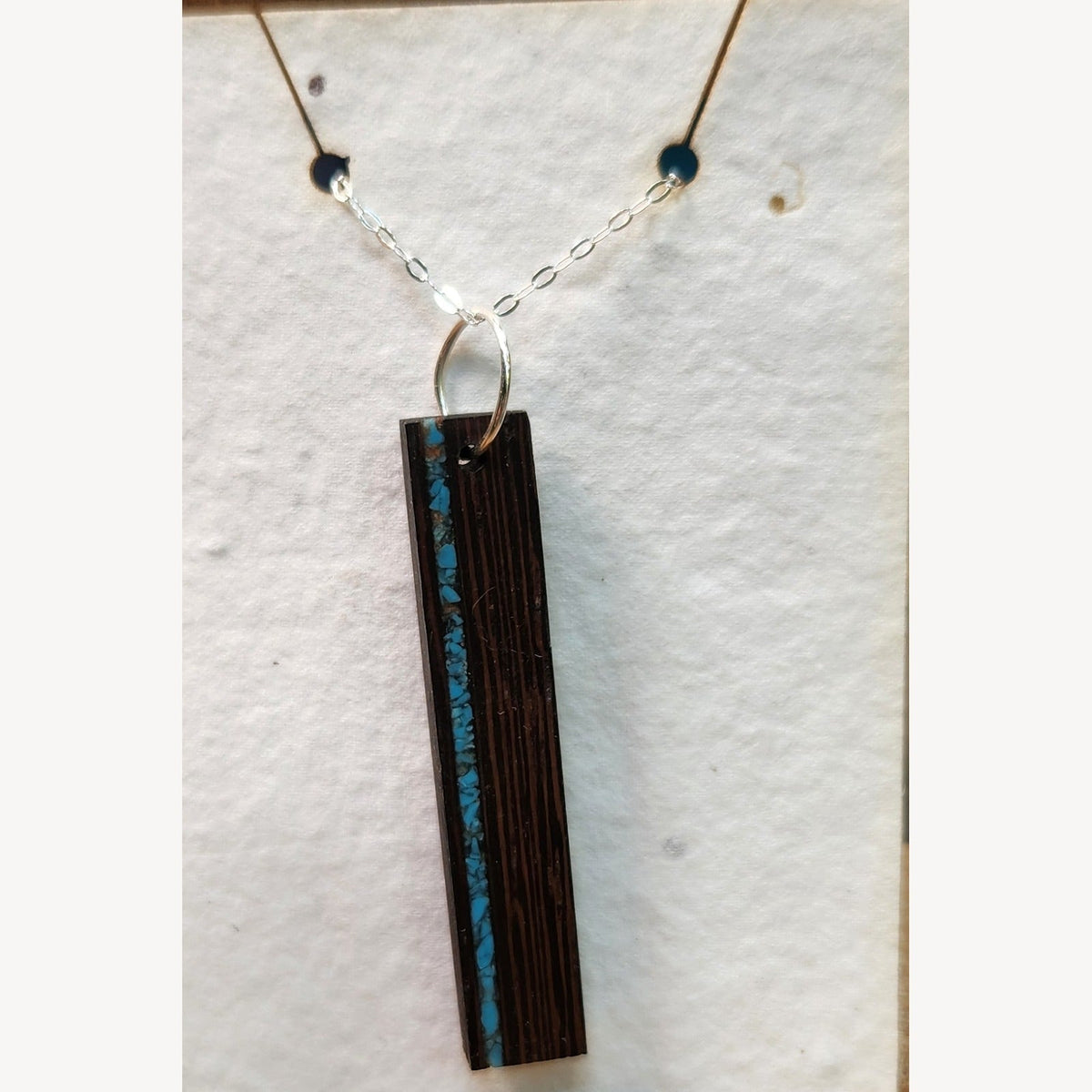 Stone Inlay Bar Necklace Necklaces La Vie Bien Stone Inlay Bar Necklace