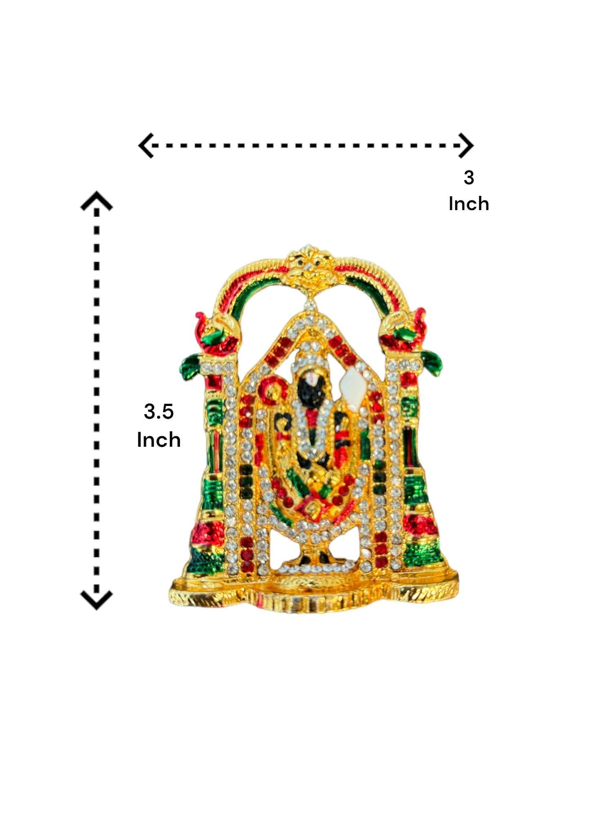 Stone Studded Lord Venkateshwara Car Accessories La Vie Bien Stone Studded Lord Venkateshwara