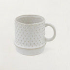 Stoneware Mug with Hobnail Pattern by White Cliff Studio