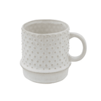 Stoneware Mug with Hobnail Pattern by White Cliff Studio