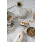 Stoneware Pleated Bowl, Cream Glaze Finish by White Cliff Studio