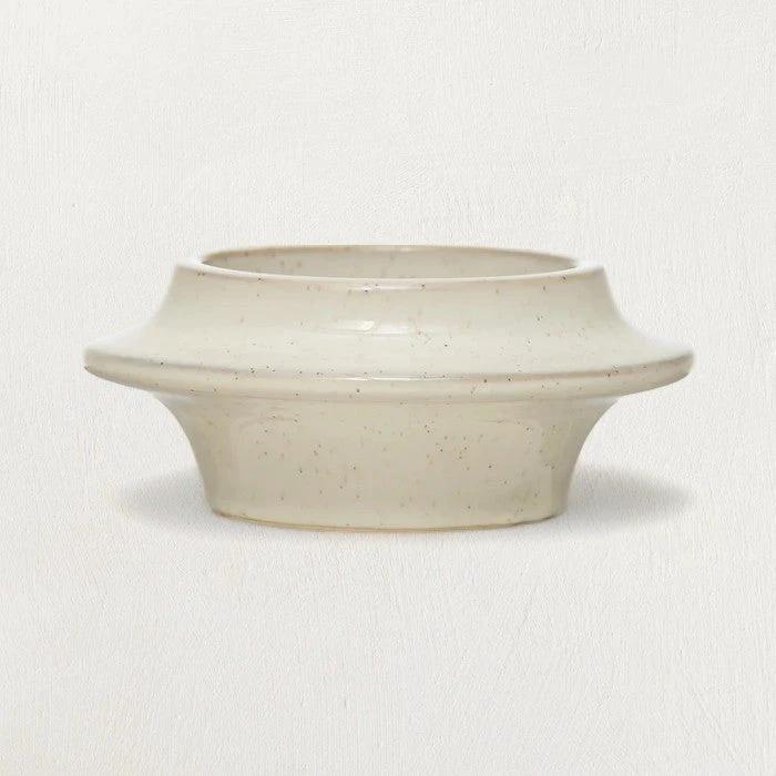 Stoneware Tea Light / Pillar Candle Holder by White Cliff Studio