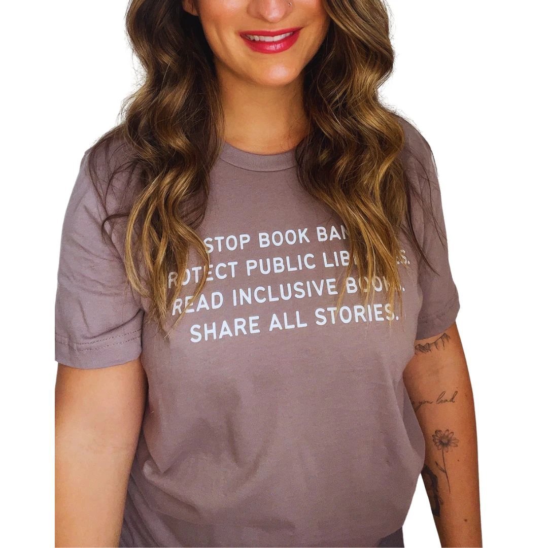 Stop Book Bans Classic Tee by Kind Cotton