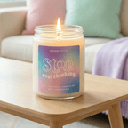 Stop Overthinking Candle in White Sage Lavender Scent | Self-Care Collection Wick Light by The Bullish Store
