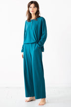 Straight Leg Pants in Pima Cotton PANTS La Vie Bien Straight Leg Pants in Pima Cotton