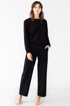 Straight Leg Pants in Pima Cotton PANTS La Vie Bien Straight Leg Pants in Pima Cotton