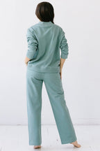 Straight Leg Sweatpants by SALUA PANTS La Vie Bien Straight Leg Sweatpants by SALUA