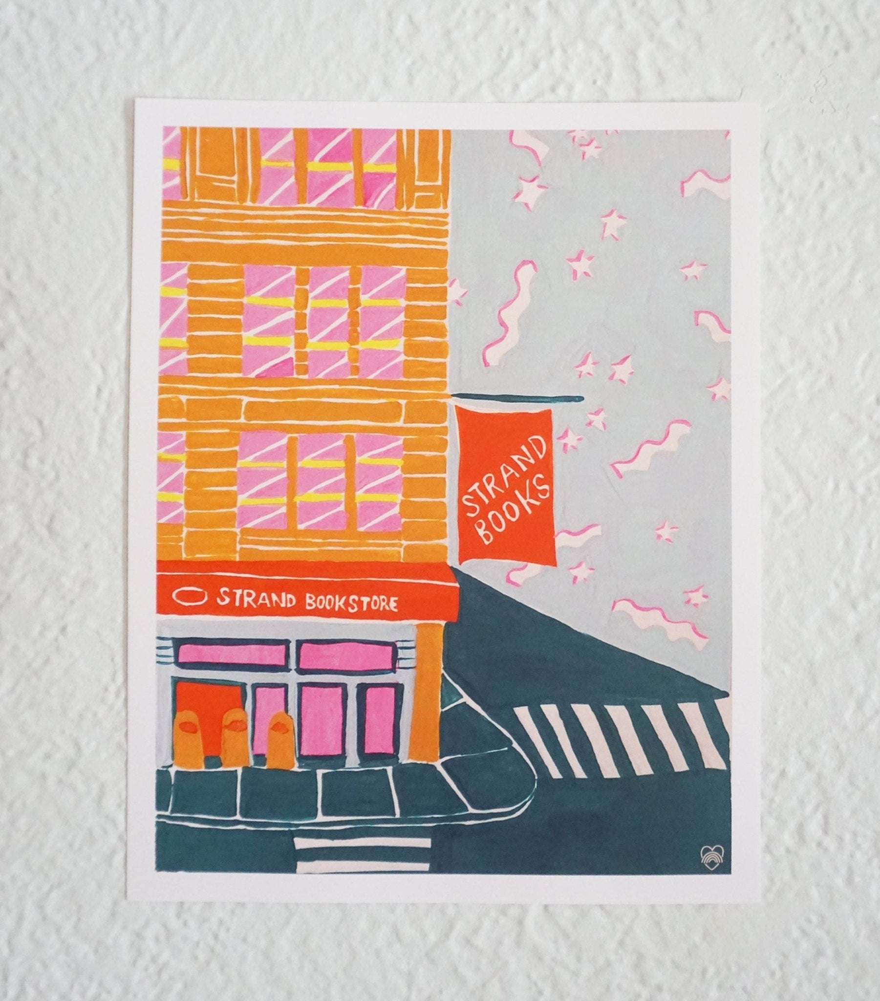 Strand Book Store Art Print Art Prints La Vie Bien Strand Book Store Art Print