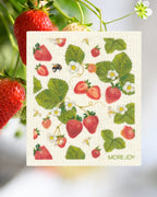 Strawberries Swedish dishcloth | Red, white and green Swedish Dishcloths La Vie Bien Strawberries Swedish dishcloth | Red, white and green