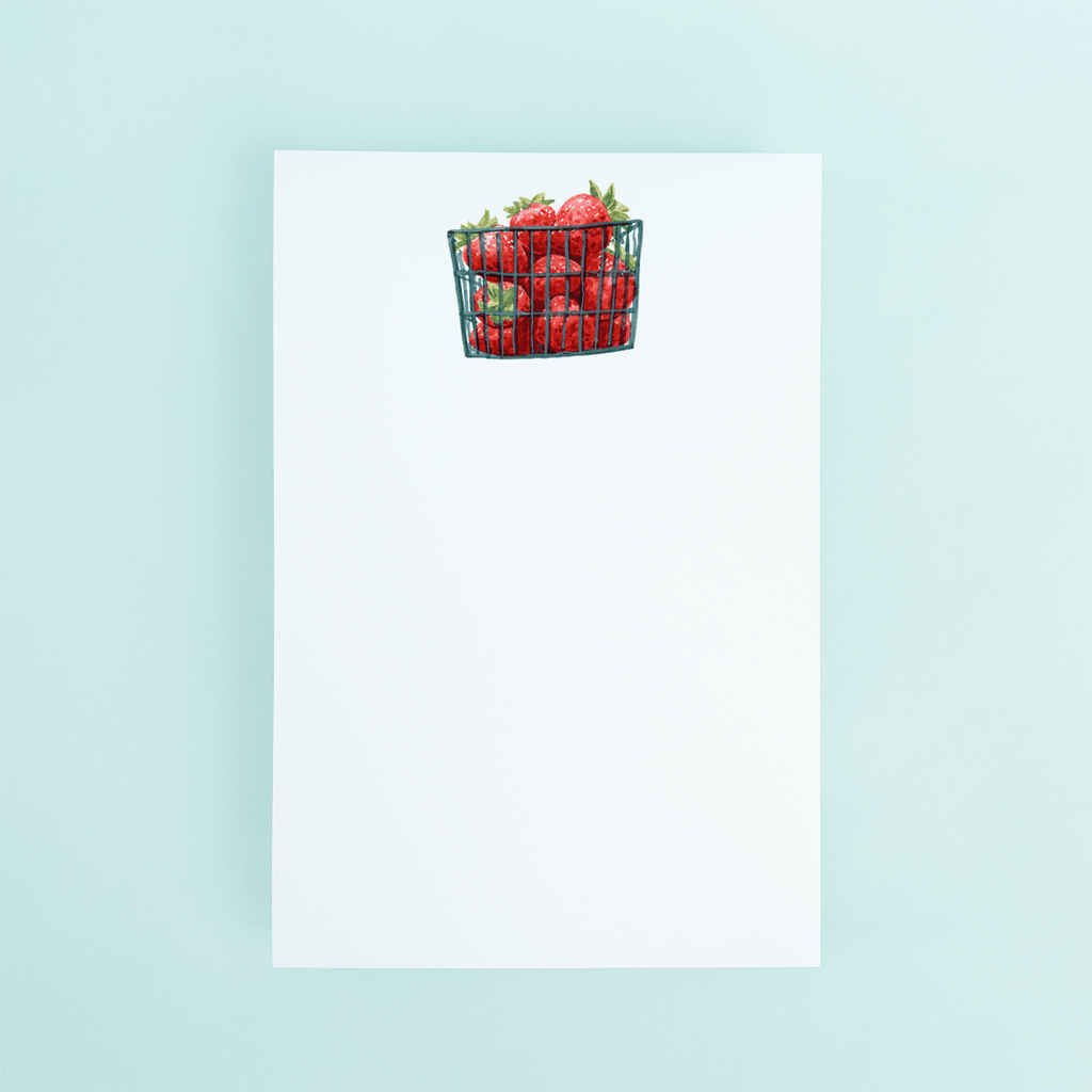 Strawberry Basket NOTEPAD La Vie Bien Strawberry Basket