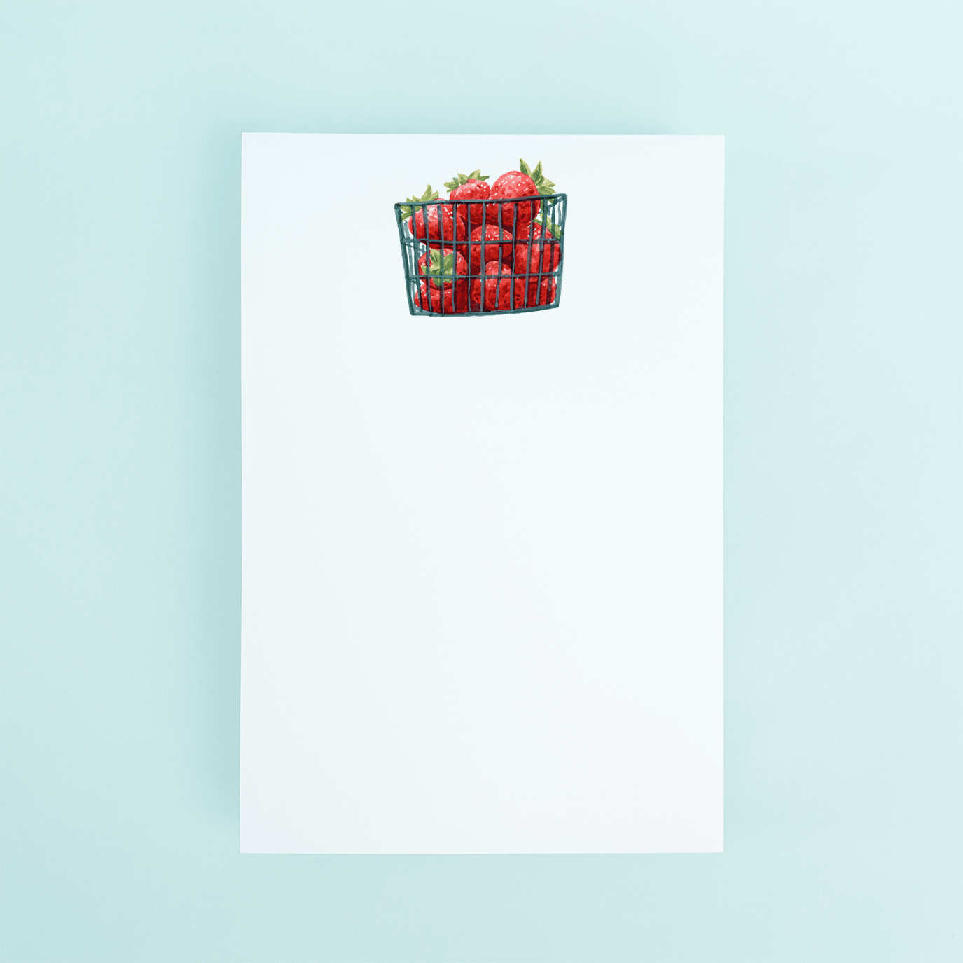 Strawberry Basket NOTEPAD La Vie Bien Strawberry Basket
