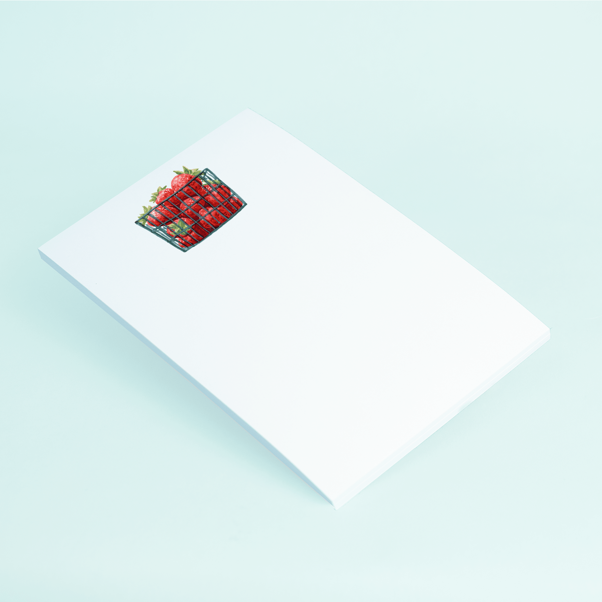 Strawberry Basket NOTEPAD La Vie Bien Strawberry Basket
