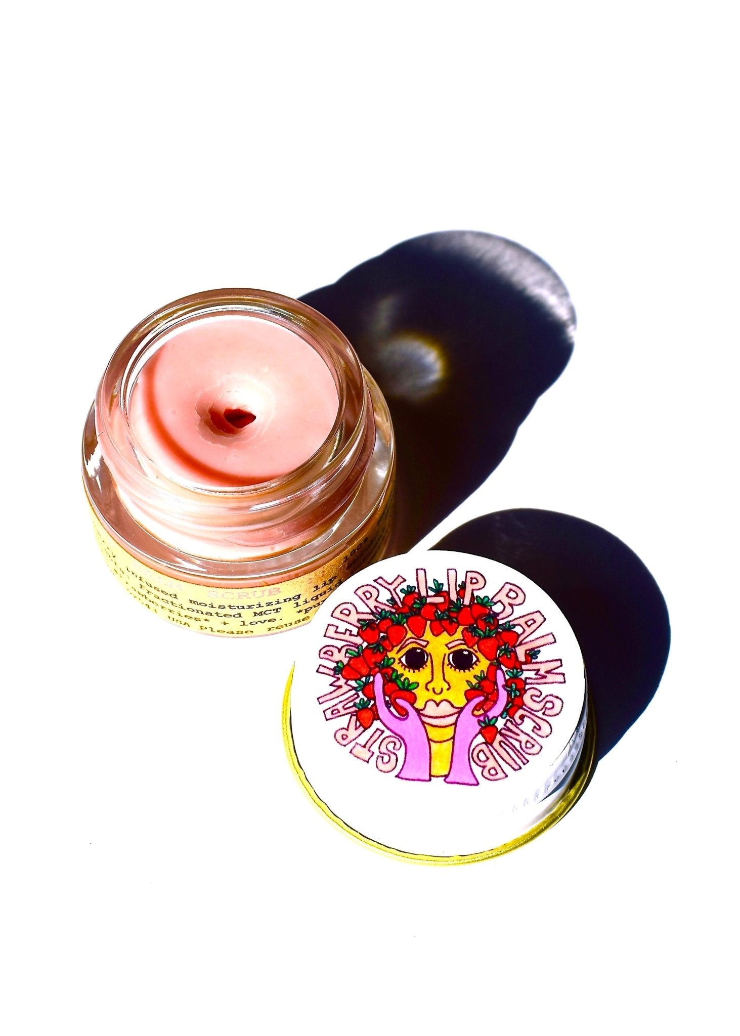 Strawberry Dreamsicle Lip Balm Scrub La Vie Bien Strawberry Dreamsicle Lip Balm Scrub