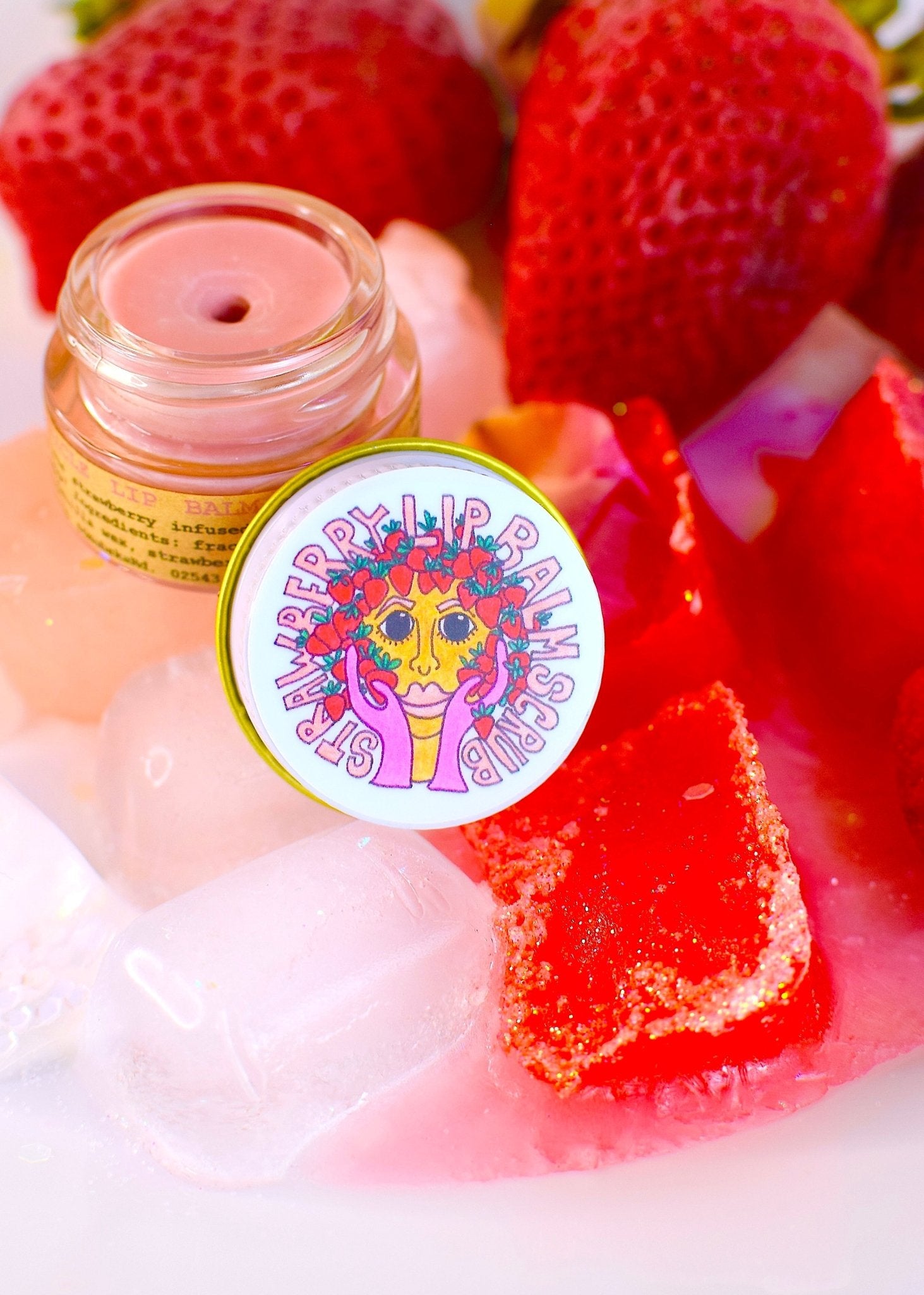 Strawberry Dreamsicle Lip Balm Scrub La Vie Bien Strawberry Dreamsicle Lip Balm Scrub