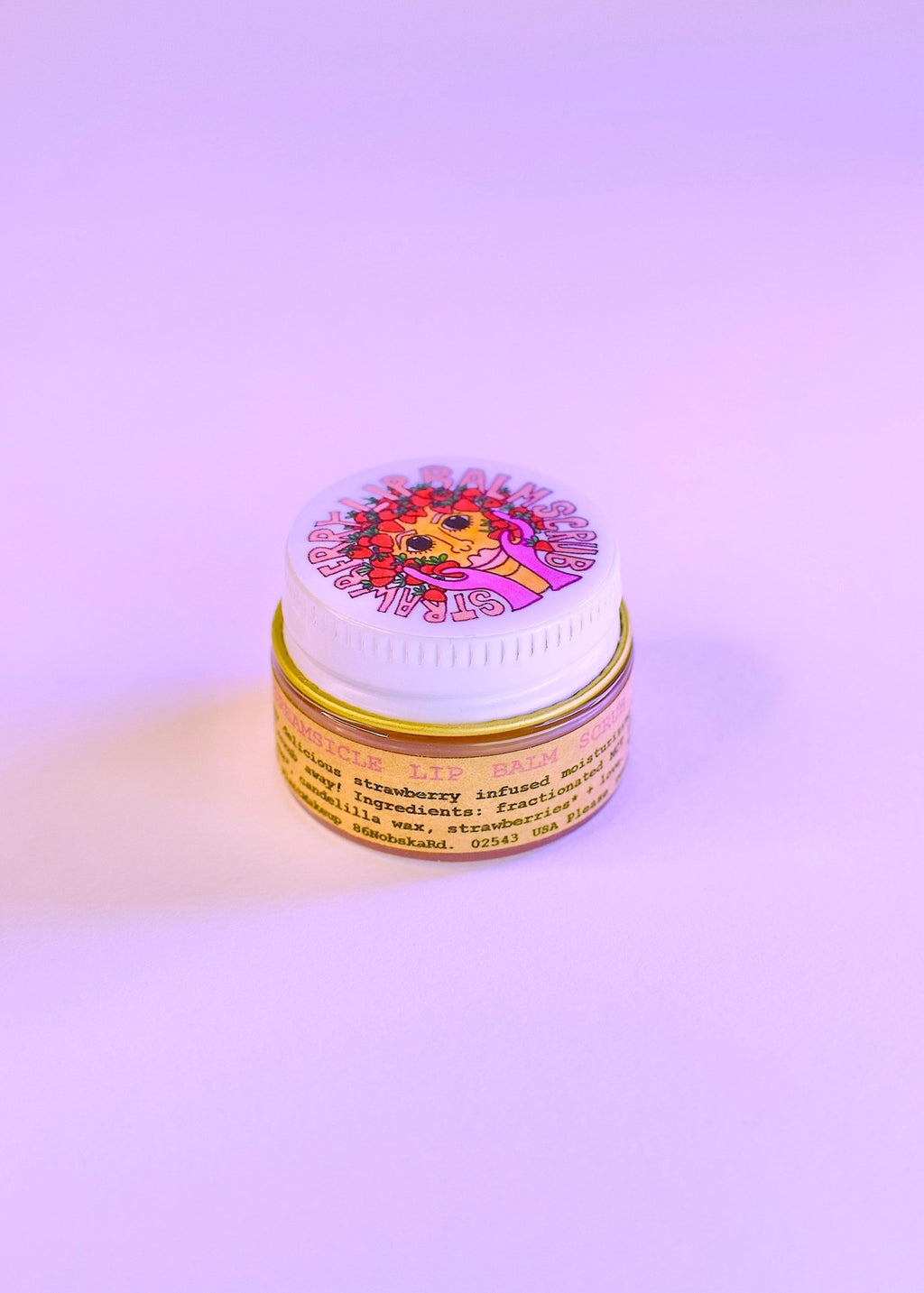 Strawberry Dreamsicle Lip Balm Scrub La Vie Bien Strawberry Dreamsicle Lip Balm Scrub