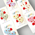 Strawberry Heart Hair Clips by Parker + Kay Creative