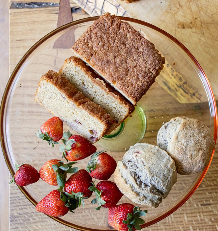 Strawberry Vanilla Cream Cake - Gluten Free Gluten Free La Vie Bien Strawberry Vanilla Cream Cake - Gluten Free