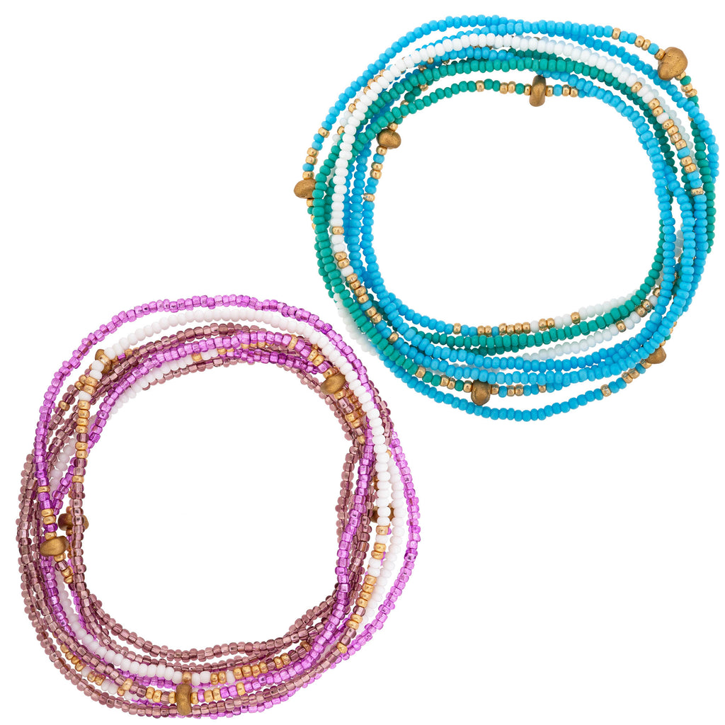 Stretch Beaded Necklace Necklaces - Fashion La Vie Bien Stretch Beaded Necklace