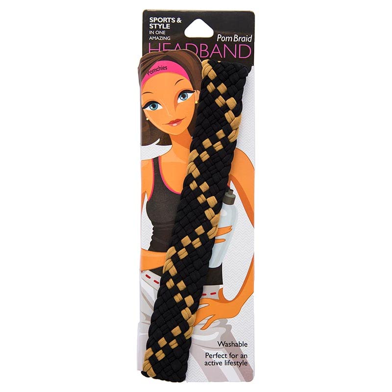 Stretchy Braid and Knotted Headbands | Nylon Hairband Hair Accessory | Workout Headband Packs and Singles