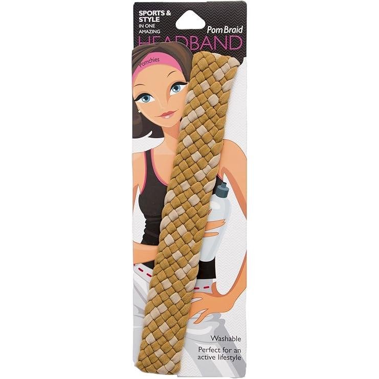 Stretchy Braid and Knotted Headbands | Nylon Hairband Hair Accessory | Workout Headband Packs and Singles