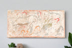 Striking Hand Painted Liao Dynasty Style Mural Tile Accents La Vie Bien Striking Hand Painted Liao Dynasty Style Mural Tile
