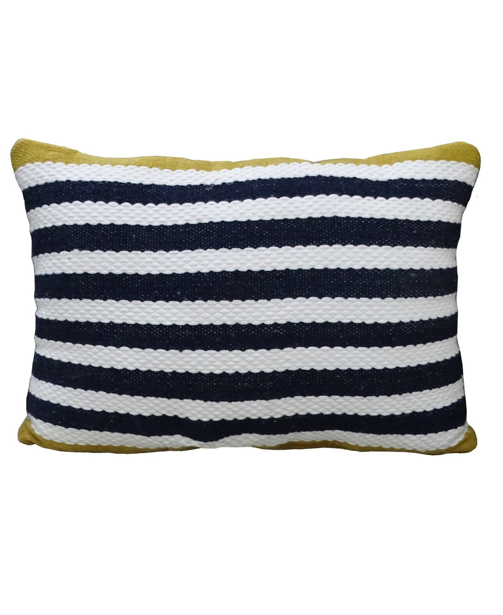Striped Blue Decorative Outdoor Pillow 14"x20" La Vie Bien Striped Blue Decorative Outdoor Pillow 14"x20"