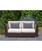 Striped Blue Decorative Outdoor Pillow 14"x20" La Vie Bien Striped Blue Decorative Outdoor Pillow 14"x20"